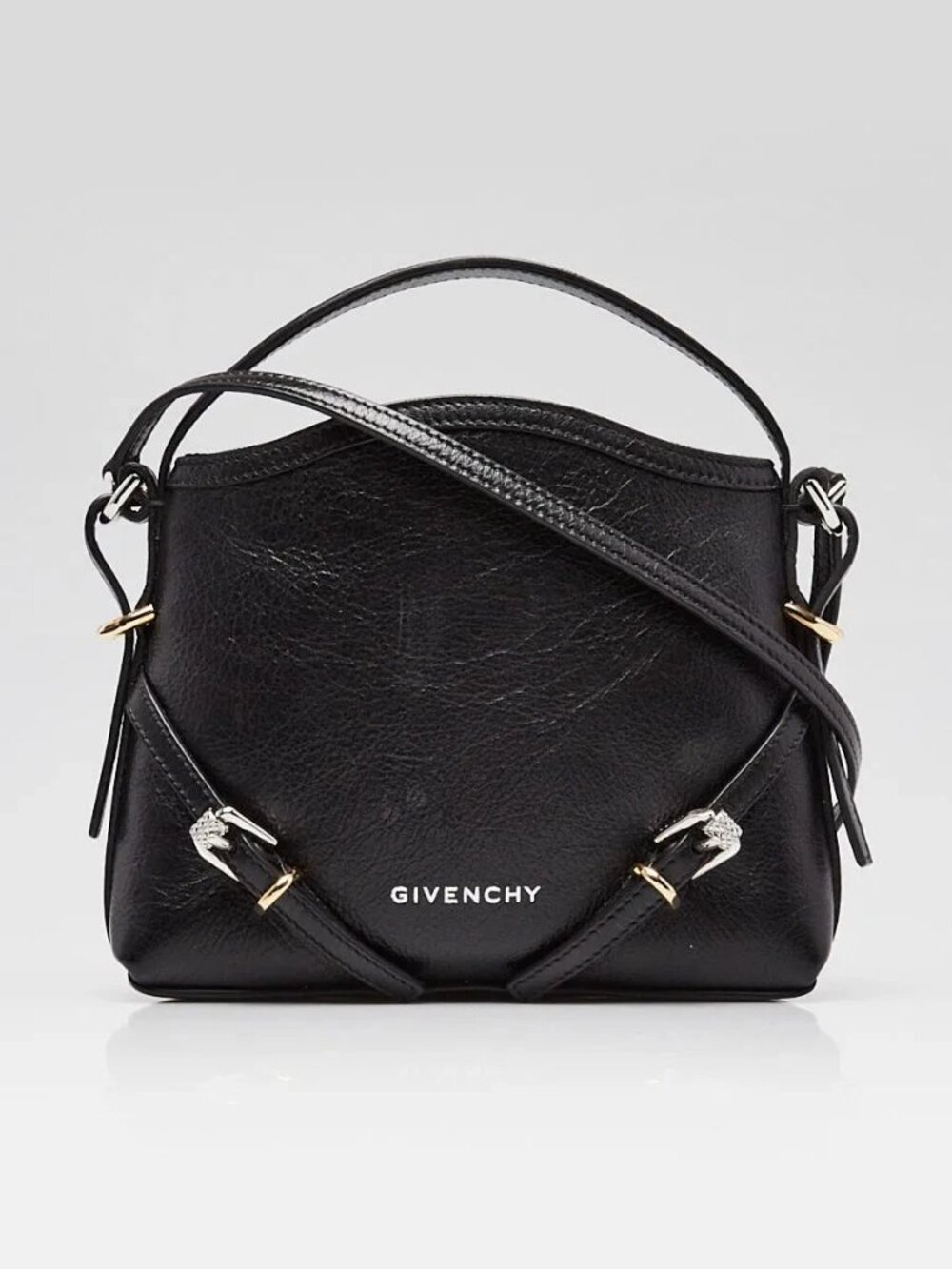 Givenchy Black Leather Nano Voyou Bag